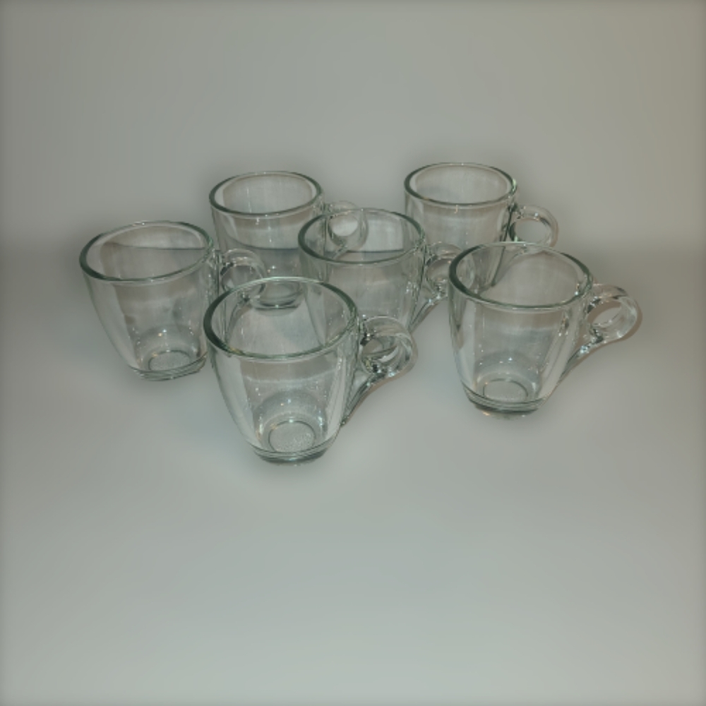 NWOT Clear Double Wall Glass Espresso Cups